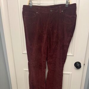 Patagonia Burgundy Corduroy Pants Size 32